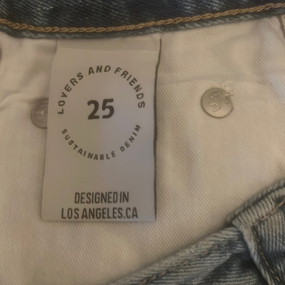 Lovers And Friends Women’s High Rise Cut Off Size 25  NWT - Picture 6 of 6